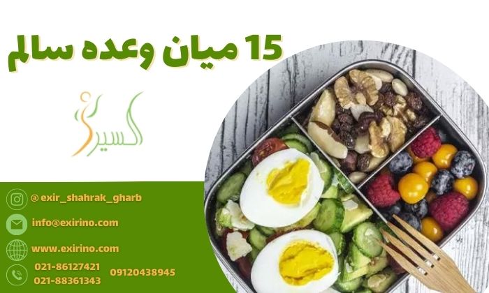 15 میان وعده سالم
